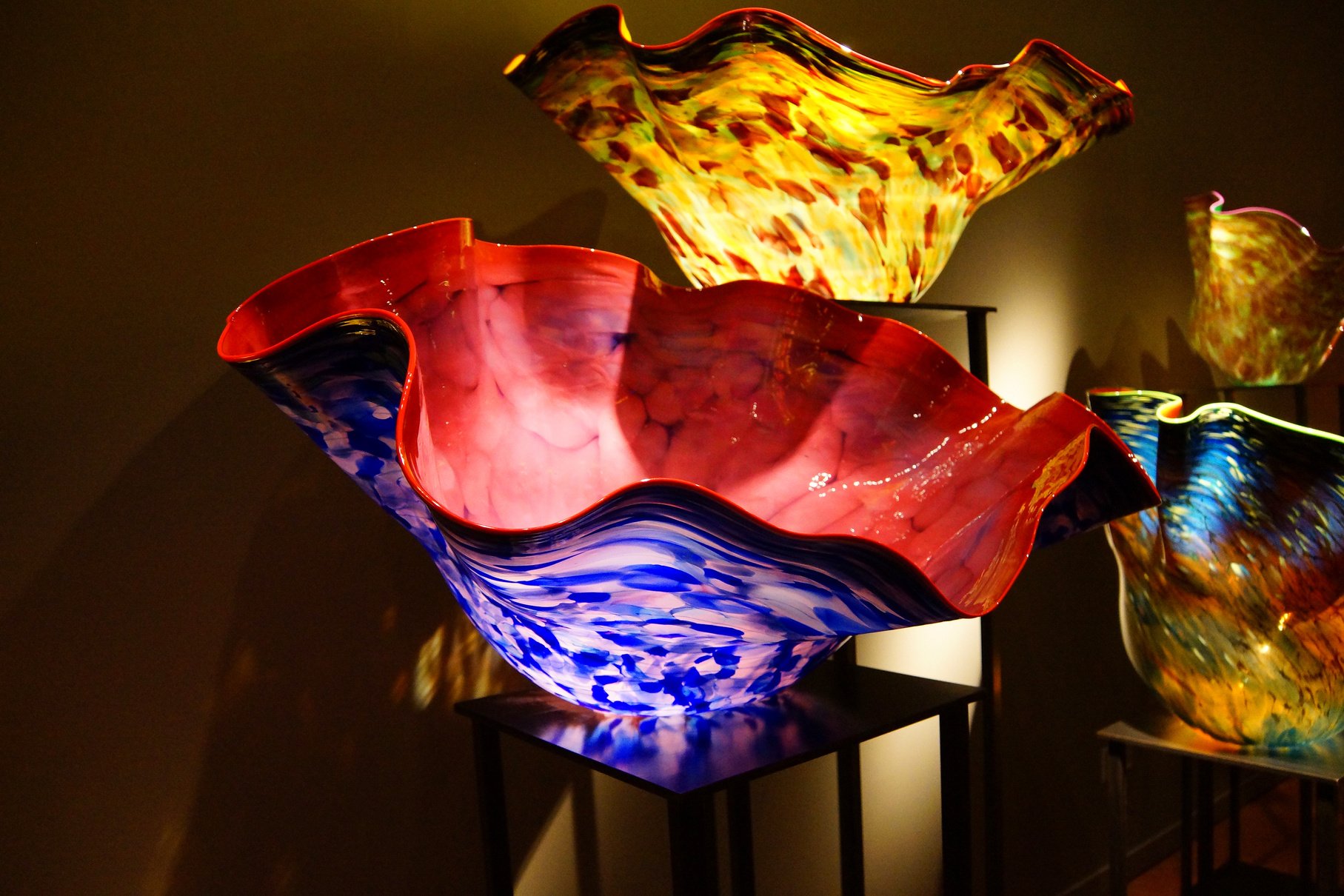 Brightly Colored Macchia Blown Glassworks